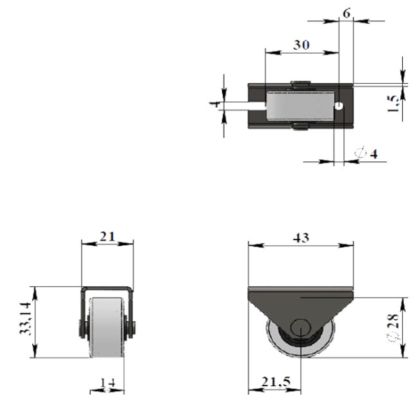 302-опора роликовая(комкор)