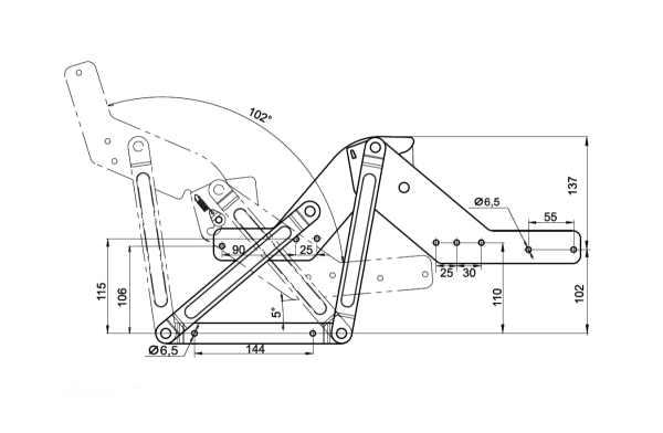 механизм 590.00.000 оцинкованный
