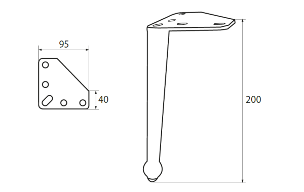 опора m 204 (h-200 gold)