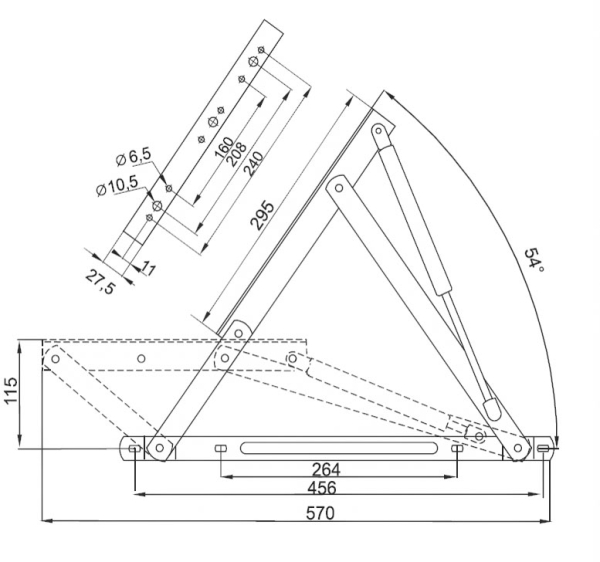 №592 механизм подъёма тахты