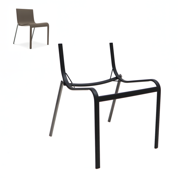 каркас стула h-4165 (shining black)