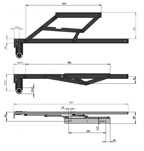 407-механизм"венеция усиленная"(комкор)