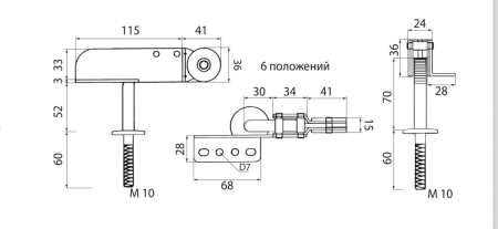 Подголовник ST-202-8A (штуцер)