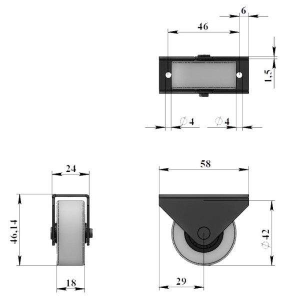 462-опора роликовая(комкор)