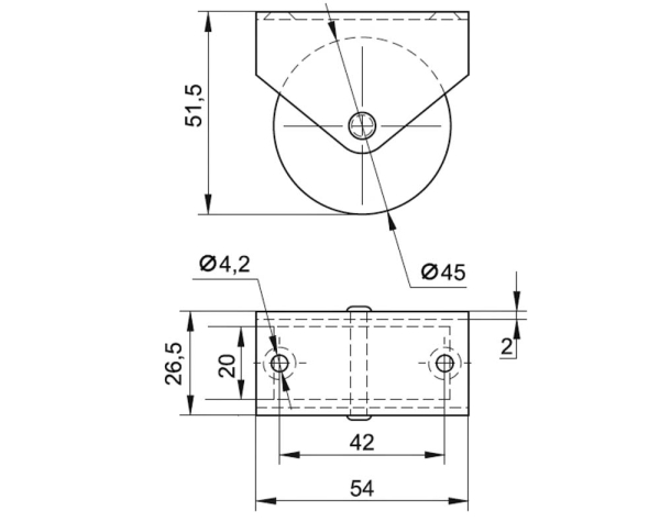 колёсная опора 002.00.000