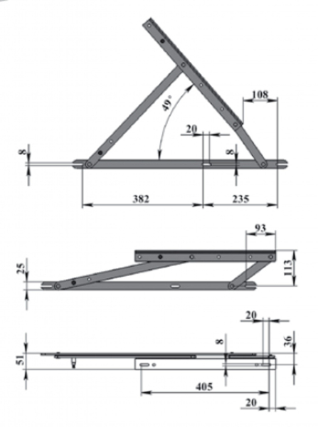 509-механизм подъема тахты(комкор)