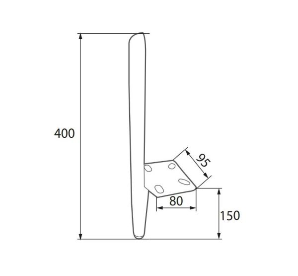 опора модель 1963 (h-150 black)
