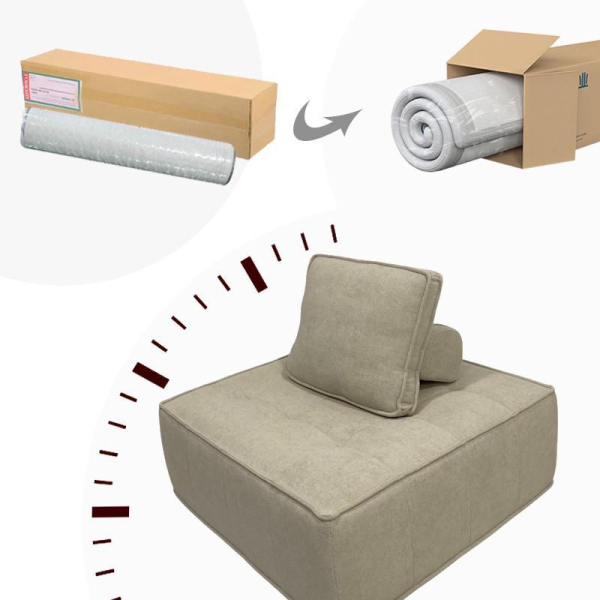 пуф ottoman h-038 (коричневый) 100х100х70